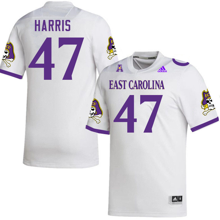 Rahjai Harris ECU Jersey,East Carolina Pirates #47 Rahjai Harris Jersey Youth College-White